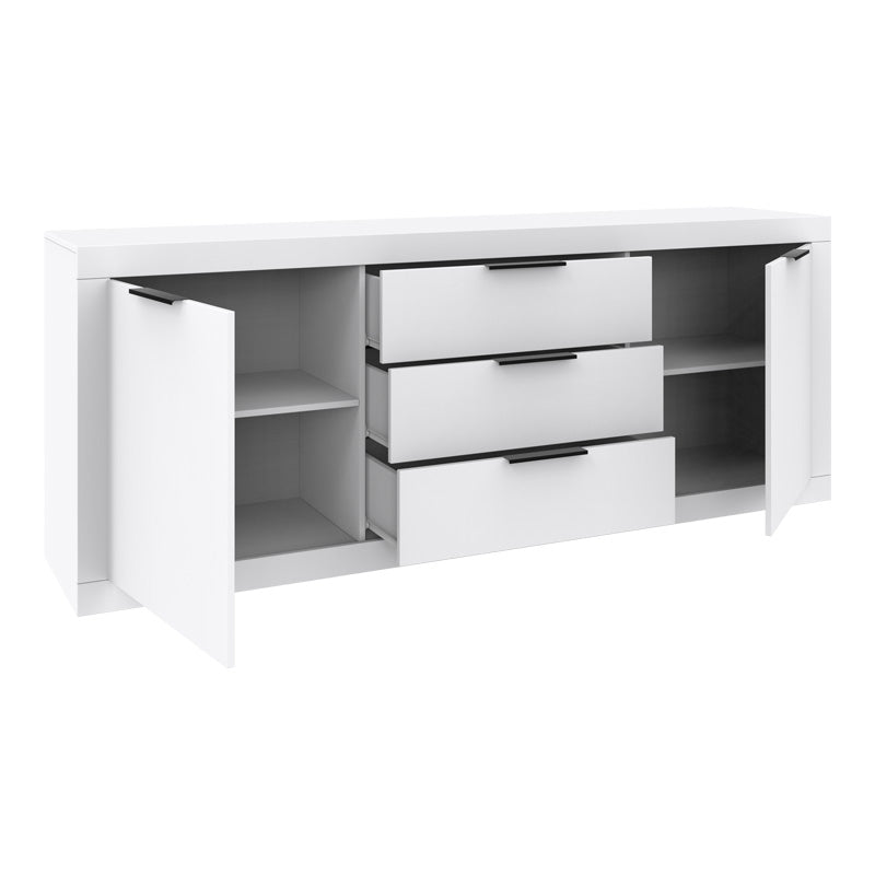 Μπουφές Doha pakoworld σε λευκή απόχρωση 210x45x80.5εκ - Hippiehome.gr