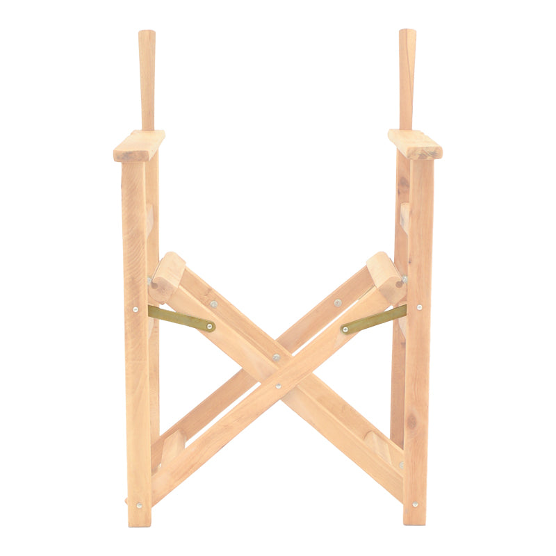 Σκελετός πολυθρόνας σκηνοθέτη Kompa pakoworld μασίφ ξύλο οξιάς σε απόχρωση άβαφου ξύλου 56.5x54x88εκ - Hippiehome.gr