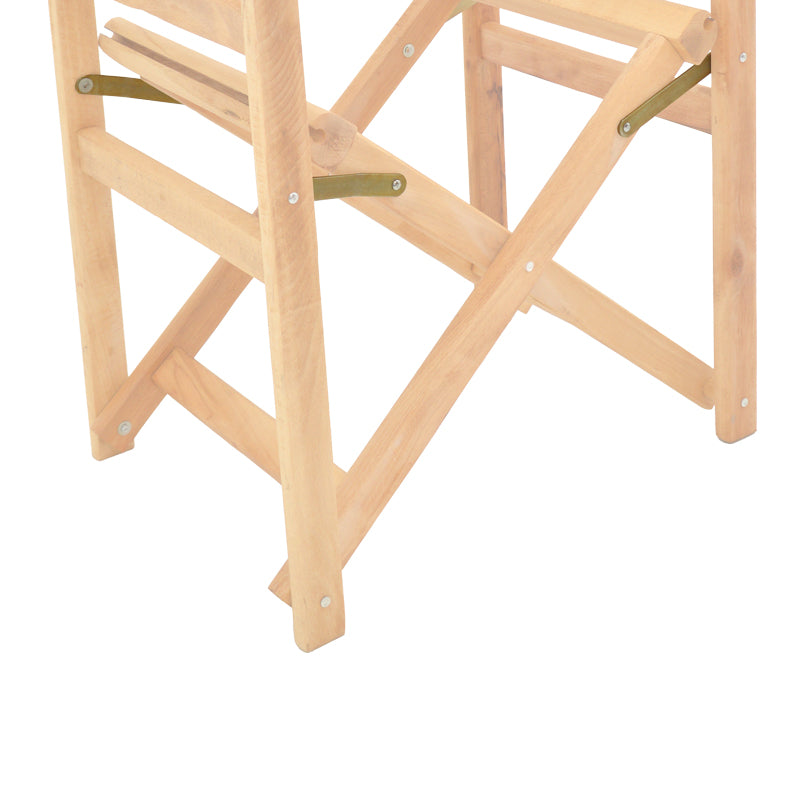 Σκελετός πολυθρόνας σκηνοθέτη Kompa pakoworld μασίφ ξύλο οξιάς σε απόχρωση άβαφου ξύλου 56.5x54x88εκ - Hippiehome.gr