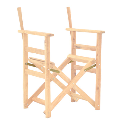 Σκελετός πολυθρόνας σκηνοθέτη Kompa pakoworld μασίφ ξύλο οξιάς σε απόχρωση άβαφου ξύλου 56.5x54x88εκ - Hippiehome.gr