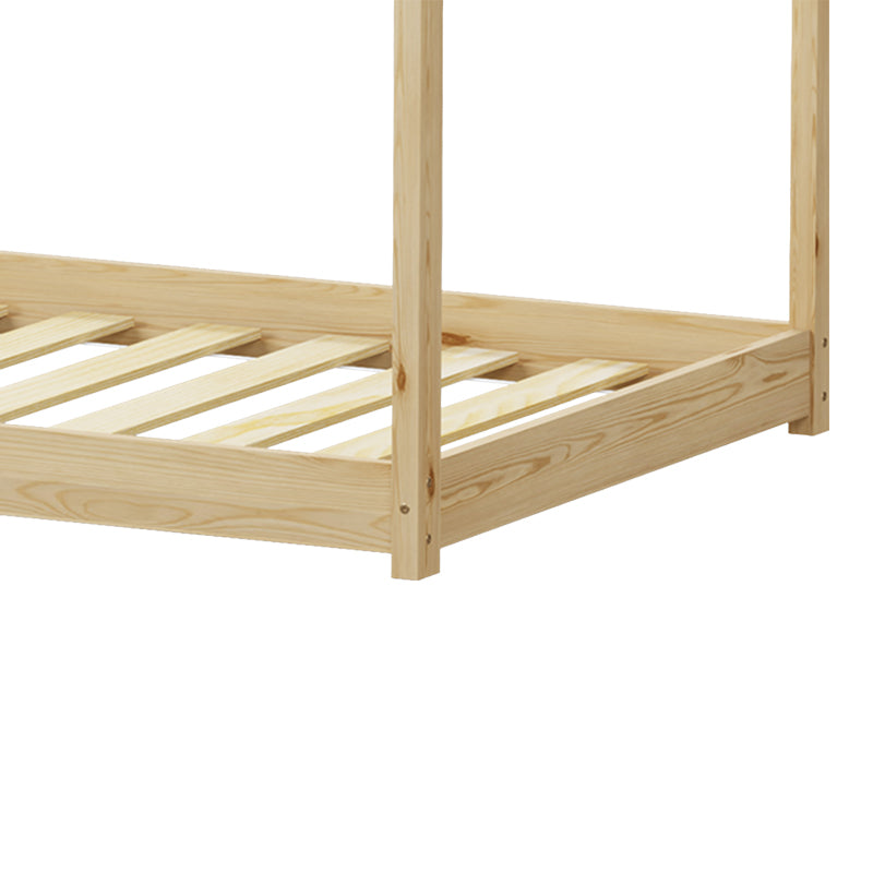 Παιδικό κρεβάτι Nino τ. Montessori pakoworld ξύλο πεύκου σε φυσική απόχρωση 90x190εκ - Hippiehome.gr