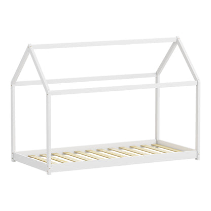 Παιδικό κρεβάτι Nino τ. Montessori pakoworld ξύλο πεύκου σε λευκή απόχρωση 90x190εκ - Hippiehome.gr