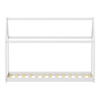 Παιδικό κρεβάτι Nino τ. Montessori pakoworld ξύλο πεύκου σε λευκή απόχρωση 90x190εκ - Hippiehome.gr