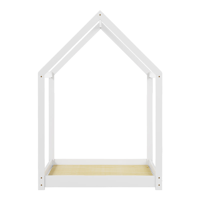 Παιδικό κρεβάτι Nino τ. Montessori pakoworld ξύλο πεύκου σε λευκή απόχρωση 90x190εκ - Hippiehome.gr