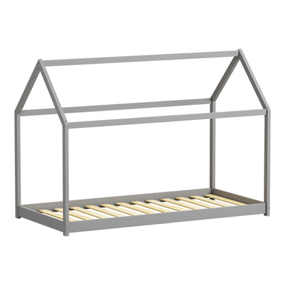 Παιδικό κρεβάτι Nino τ. Montessori pakoworld ξύλο πεύκου σε γκρι απόχρωση 90x190εκ - Hippiehome.gr