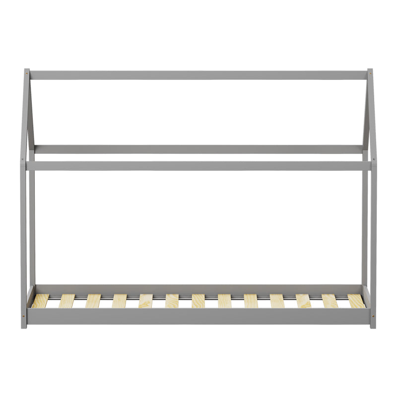 Παιδικό κρεβάτι Nino τ. Montessori pakoworld ξύλο πεύκου σε γκρι απόχρωση 90x190εκ - Hippiehome.gr
