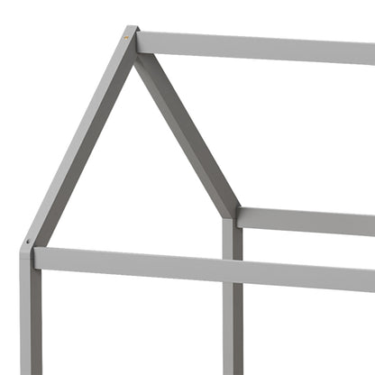 Παιδικό κρεβάτι Nino τ. Montessori pakoworld ξύλο πεύκου σε γκρι απόχρωση 90x190εκ - Hippiehome.gr