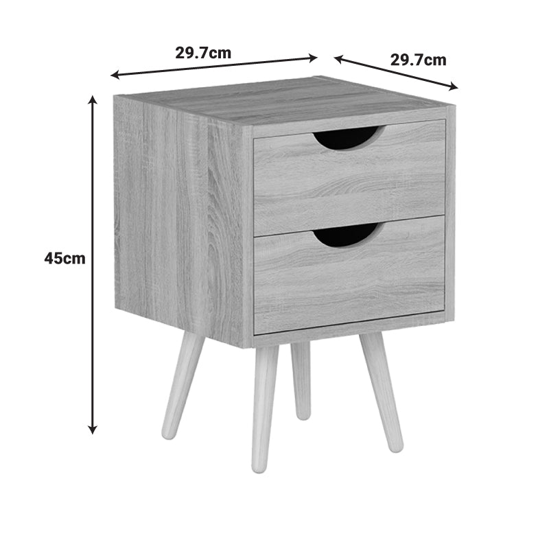 Κομοδίνο Selma pakoworld σε φυσική απόχρωση 29.7x29.7x45εκ - Hippiehome.gr