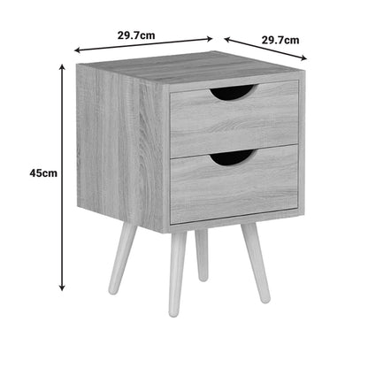 Κομοδίνο Selma pakoworld σε φυσική απόχρωση 29.7x29.7x45εκ - Hippiehome.gr