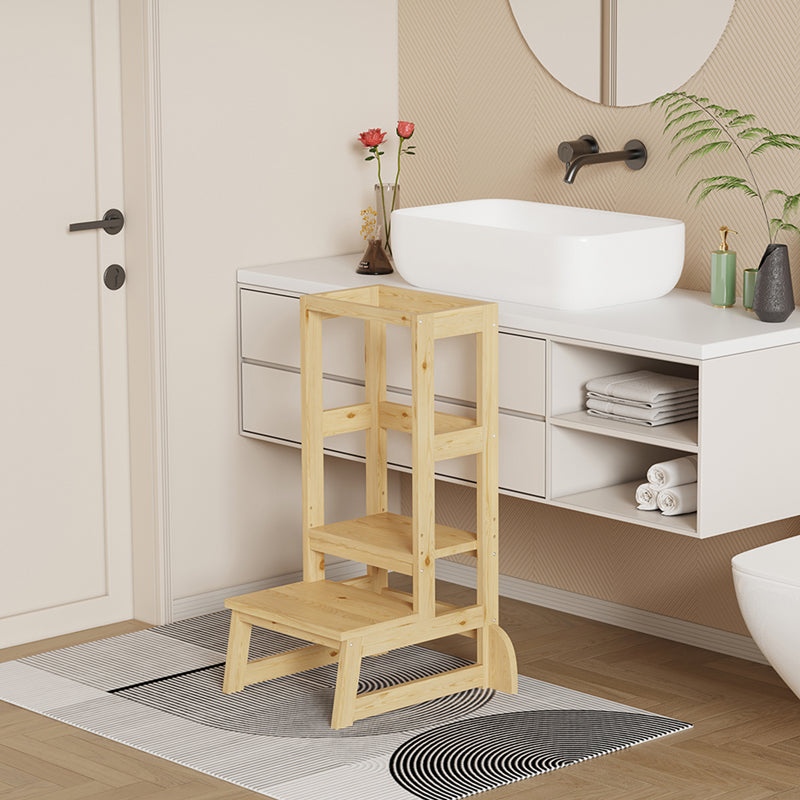 Παιδικός πύργος εκμάθησης Chiquel pakoworld τ. Montessori ξύλο σε φυσική απόχρωση 45.7x51x90εκ - Hippiehome.gr