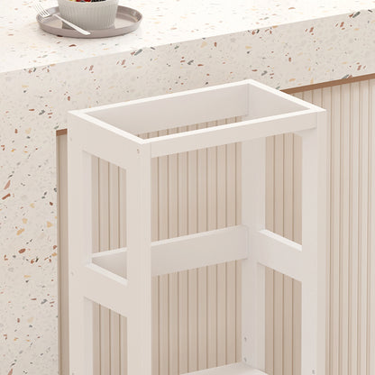 Παιδικός πύργος εκμάθησης Chiquel pakoworld τ. Montessori ξύλο σε λευκή απόχρωση 45.7x51x90εκ - Hippiehome.gr