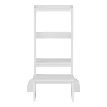 Παιδικός πύργος εκμάθησης Chiquel pakoworld τ. Montessori ξύλο σε λευκή απόχρωση 45.7x51x90εκ - Hippiehome.gr