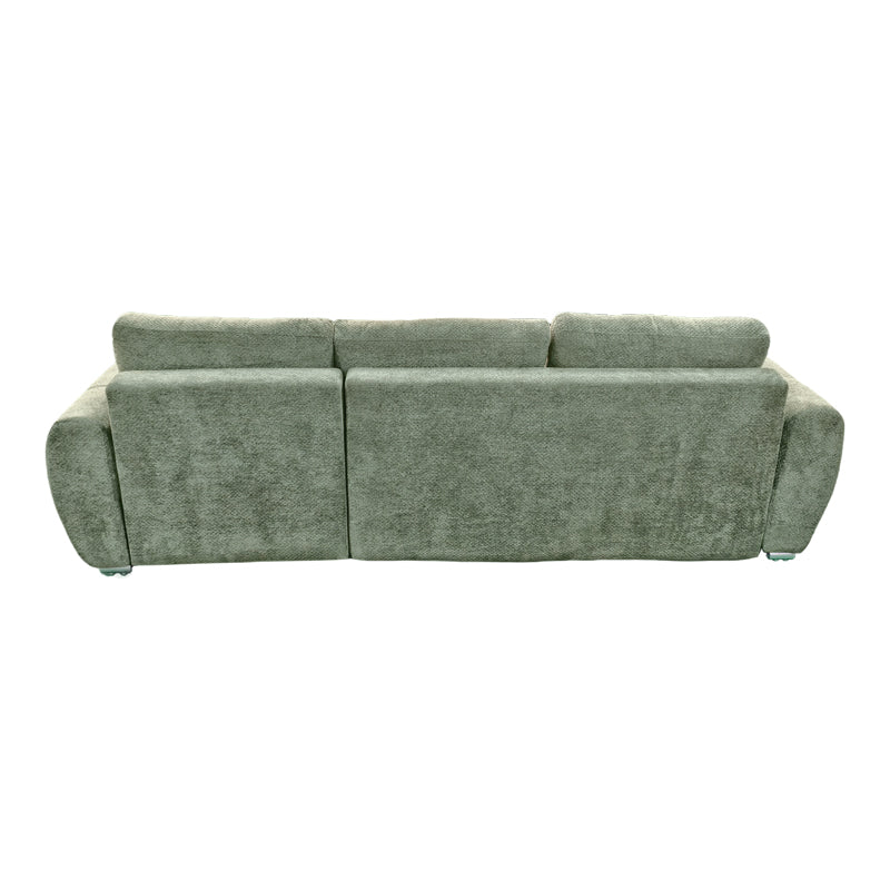 Γωνιακός αναστρέψιμος καναπές-κρεβάτι Vivad pakoworld ύφασμα σε μέντα απόχρωση 275x164x91εκ - Hippiehome.gr