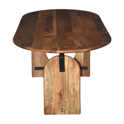 Τραπέζι Jenkou pakoworld mango ξύλο σε φυσική απόχρωση 180x90x76εκ - Hippiehome.gr