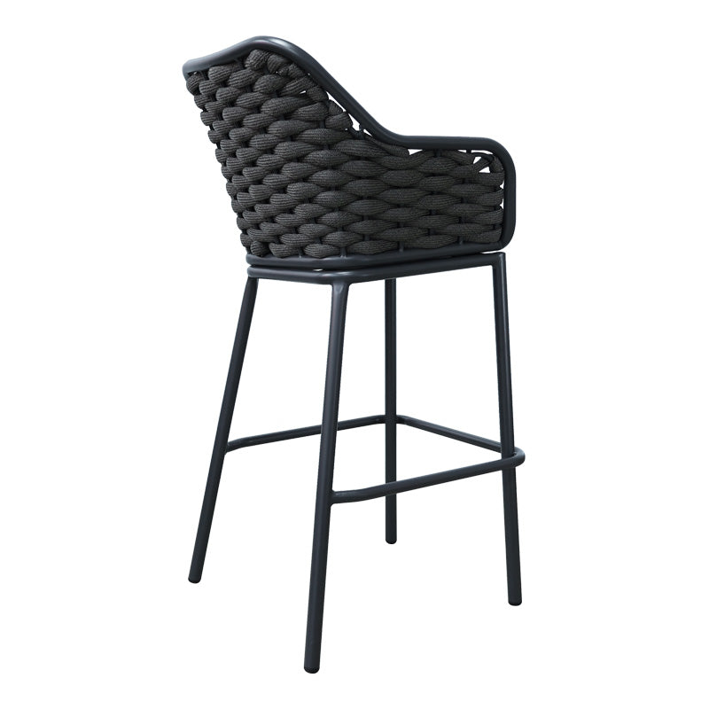 Σκαμπό μπαρ Zuki pakoworld αλουμίνιο με γκρι σκελετό και μαξιλάρι 55x54x109εκ - Hippiehome.gr