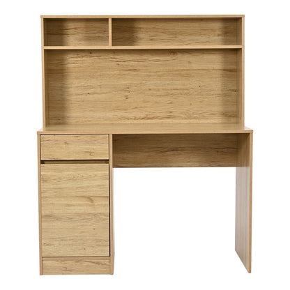 Γραφείο εργασίας Secreta pakoworld με ράφι σε oak απόχρωση 110x50x135εκ - Hippiehome.gr