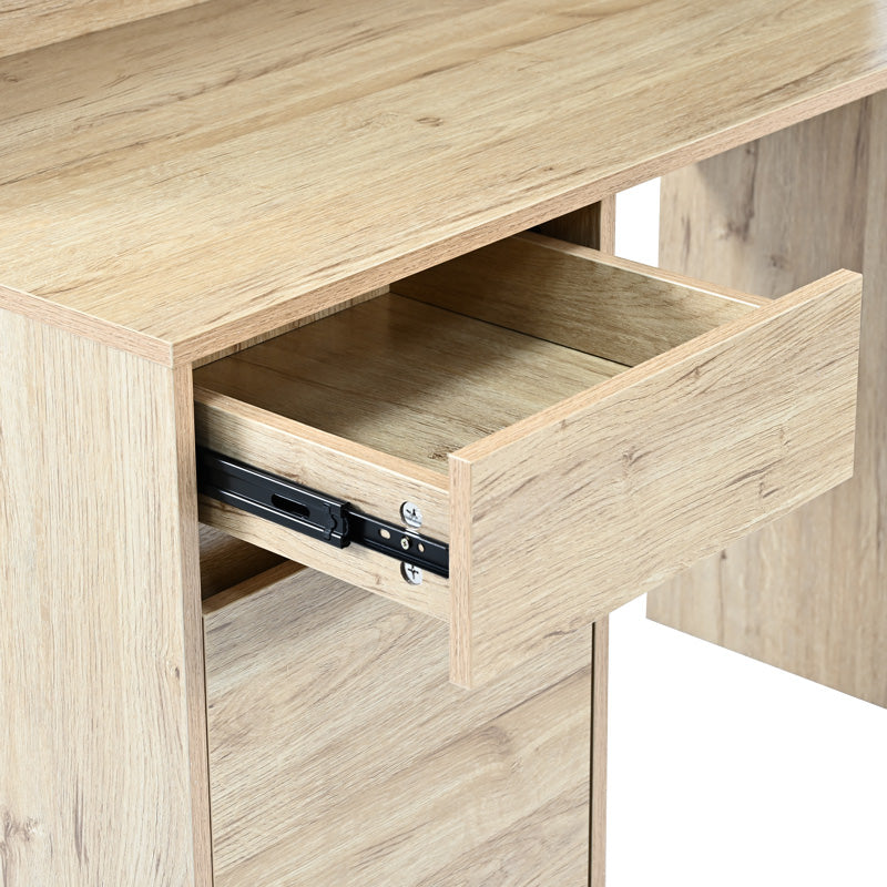 Γραφείο εργασίας Secreta pakoworld με ράφι σε oak απόχρωση 110x50x135εκ - Hippiehome.gr