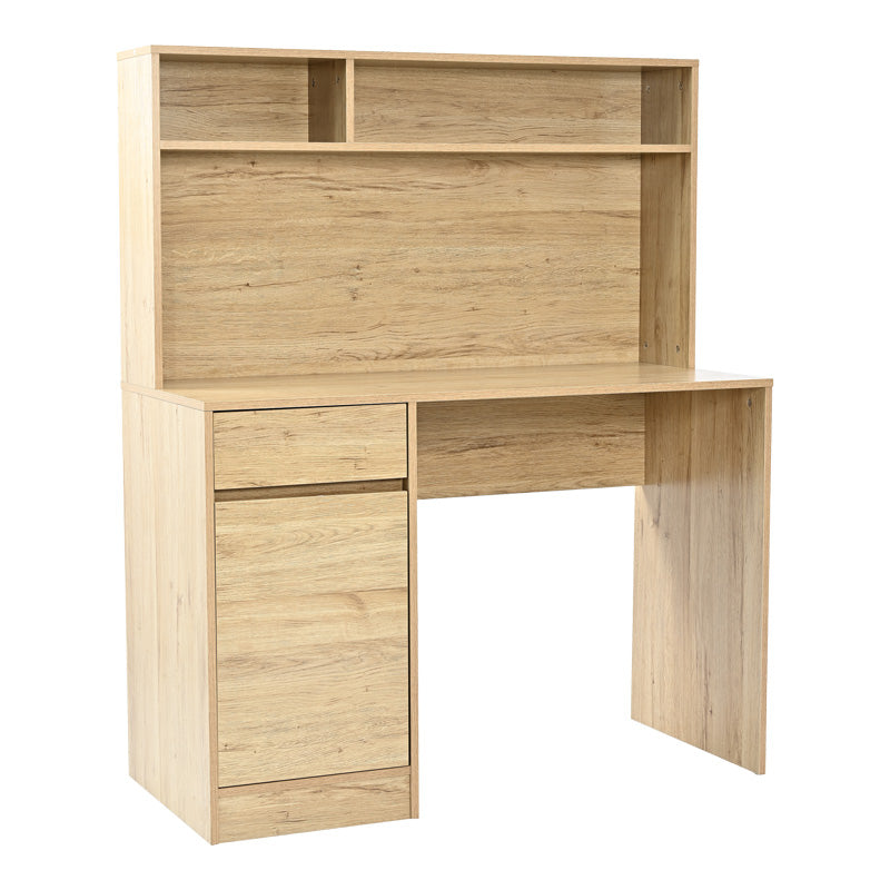 Γραφείο εργασίας Secreta pakoworld με ράφι σε oak απόχρωση 110x50x135εκ - Hippiehome.gr