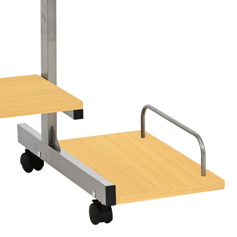 Γραφείο υπολογιστή Veronce pakoworld σε φυσική απόχρωση με μεταλλικό σκελετό 89x47x71εκ - Hippiehome.gr