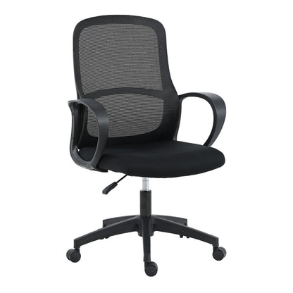 Καρέκλα γραφείου εργασίας Zuena pakoworld σε μαύρη απόχρωση - Hippiehome.gr