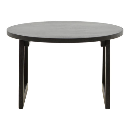 Τραπέζι Tamarind pakoworld ξύλο mango-φυσικό rattan σε μαύρη απόχρωση Φ65x40εκ - Hippiehome.gr