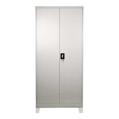 Μεταλλική ντουλάπα Ugren pakoworld ανοιχτό γκρι 90x40x190εκ - Hippiehome.gr