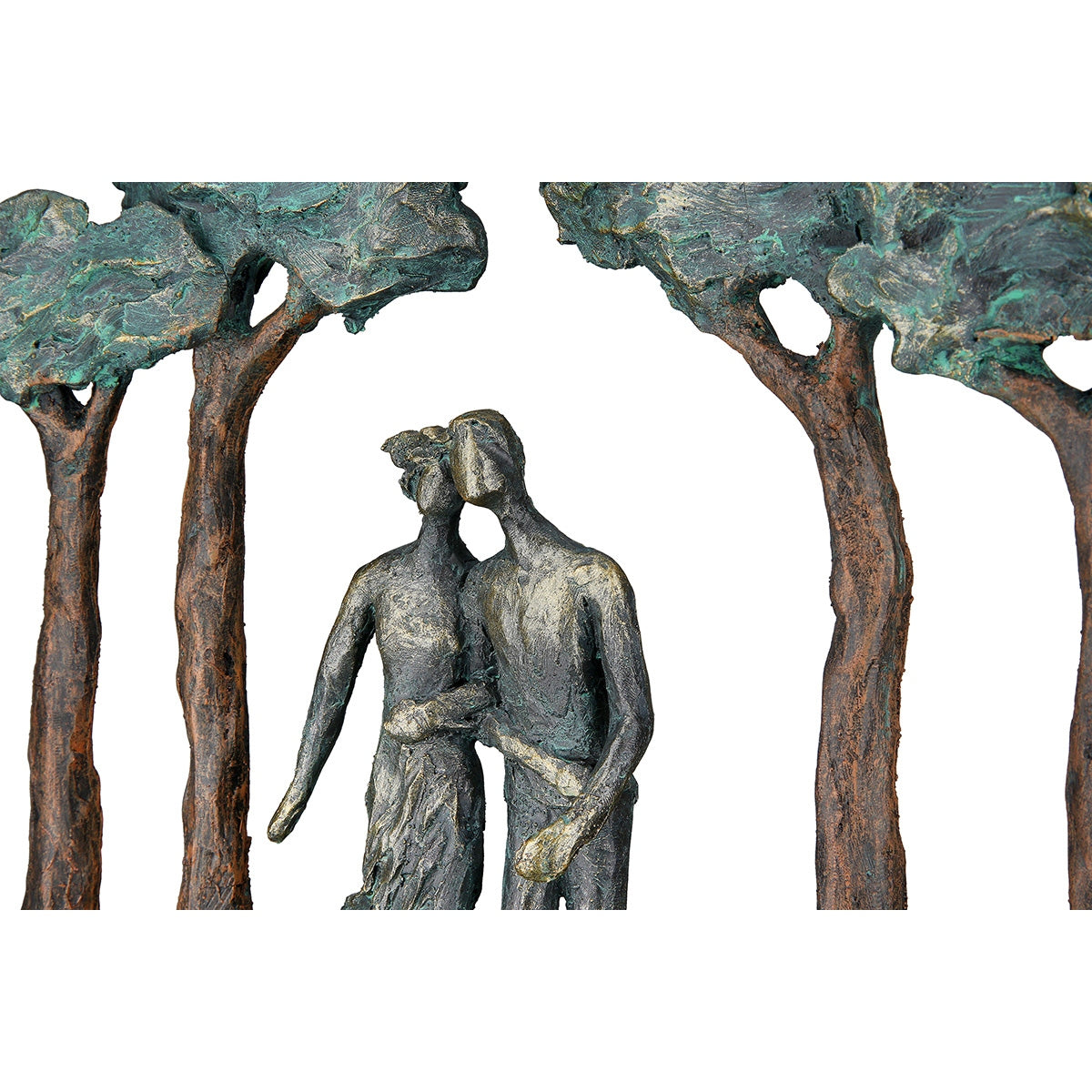 Γλυπτό "Under Trees" Couple Motif Πολυρεζίνη Μπρούντζινο PU 29x7x30cm - Hippiehome.gr