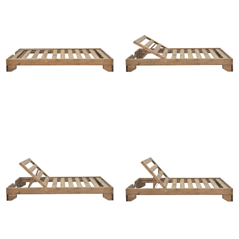 Ξαπλώστρα Fendy pakoworld ξύλο ελάτου σε καρυδί απόχρωση 71.5x200x24εκ - Hippiehome.gr