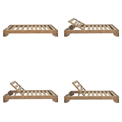 Ξαπλώστρα Fendy pakoworld ξύλο ελάτου σε καρυδί απόχρωση 71.5x200x24εκ - Hippiehome.gr