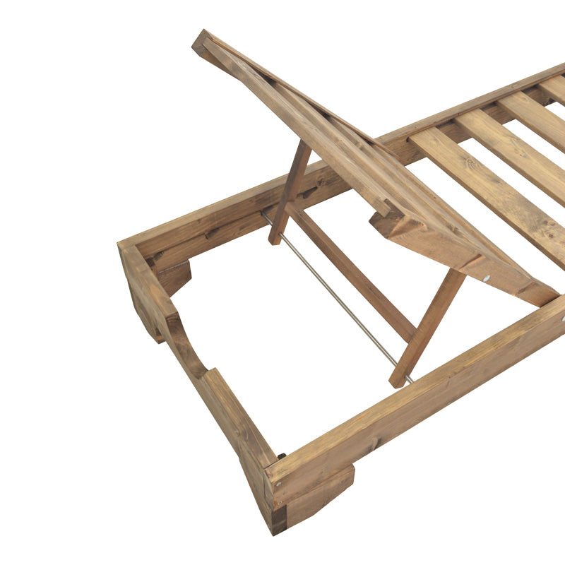 Ξαπλώστρα Fendy pakoworld ξύλο ελάτου σε καρυδί απόχρωση 71.5x200x24εκ - Hippiehome.gr