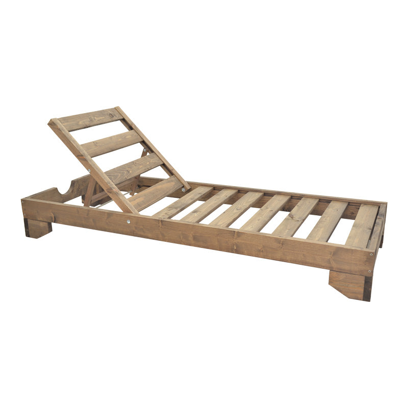 Ξαπλώστρα Fendy pakoworld ξύλο ελάτου σε καρυδί απόχρωση 71.5x200x24εκ - Hippiehome.gr