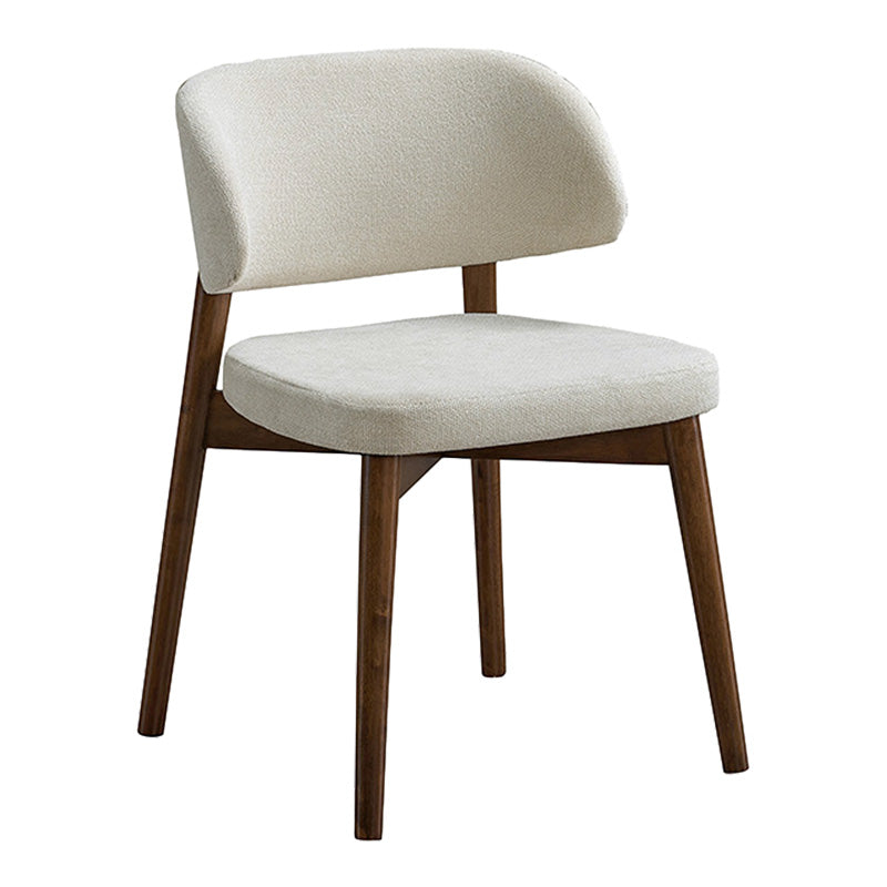 Καρέκλα Siena pakoworld rubberwood σε καρυδί-εκρού απόχρωση 48x50x81εκ - Hippiehome.gr