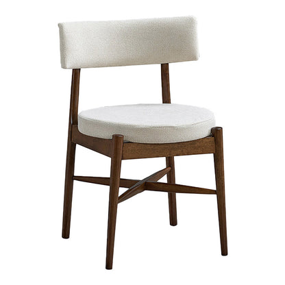 Τραπεζαρία Eleganza-Raudi pakoworld σετ 7τεμ mdf σε καρυδί-εκρού απόχρωση 180x99x75.8εκ - Hippiehome.gr