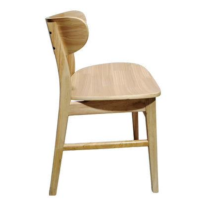 Καρέκλα Lumnia pakoworld rubberwood σε φυσική απόχρωση 46x50x76εκ - Hippiehome.gr