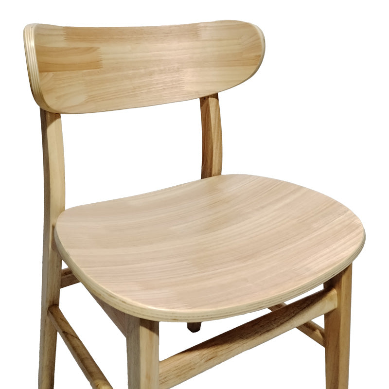 Καρέκλα Lumnia pakoworld rubberwood σε φυσική απόχρωση 46x50x76εκ - Hippiehome.gr