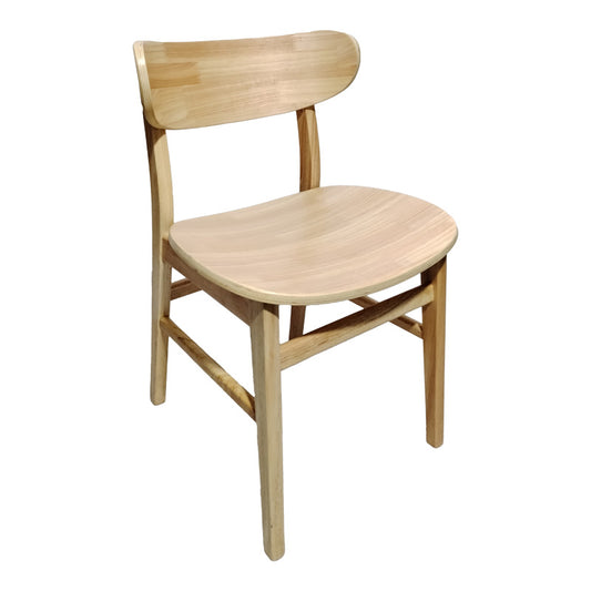 Καρέκλα Lumnia pakoworld rubberwood σε φυσική απόχρωση 46x50x76εκ - Hippiehome.gr