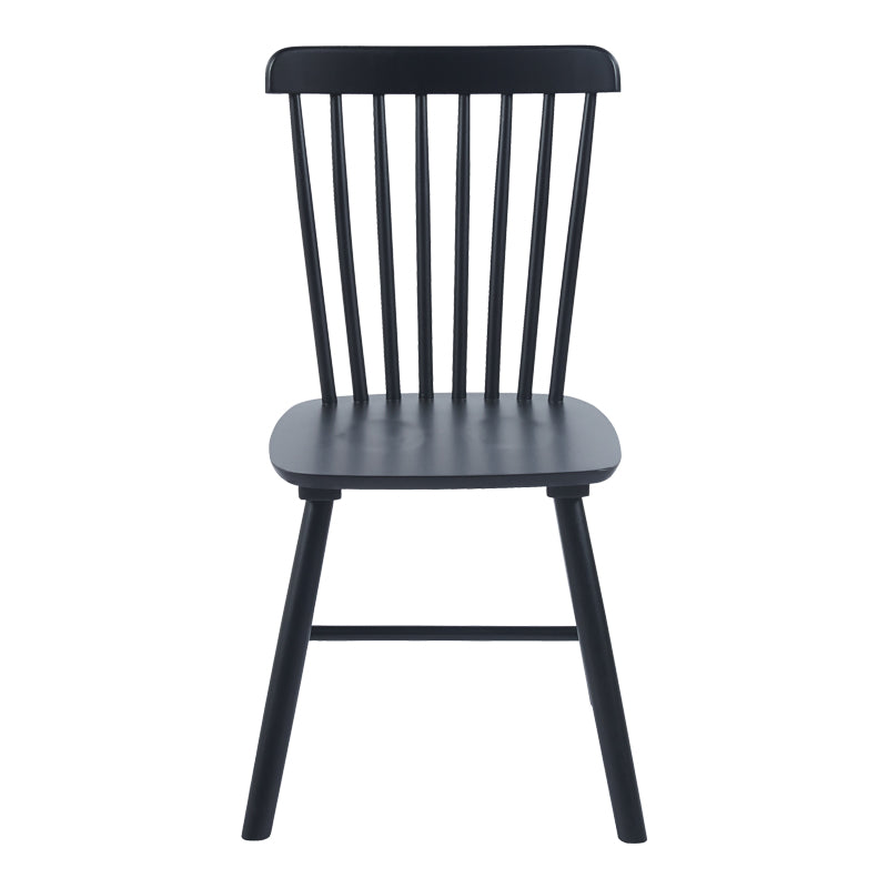 Καρέκλα Bristol pakoworld rubberwood σε μαύρη απόχρωση 45x51x86εκ - Hippiehome.gr