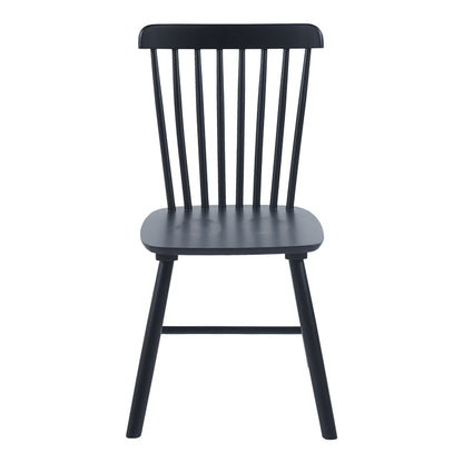 Καρέκλα Bristol pakoworld rubberwood σε μαύρη απόχρωση 45x51x86εκ - Hippiehome.gr