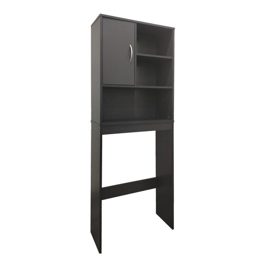 Έπιπλο μπάνιου Tazien pakoworld σε ανθρακί απόχρωση 60x24x168.5εκ - Hippiehome.gr