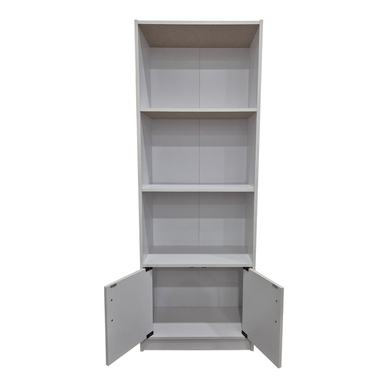 Βιβλιοθήκη Tekaro pakoworld σε λευκή απόχρωση 60x29x166εκ - Hippiehome.gr