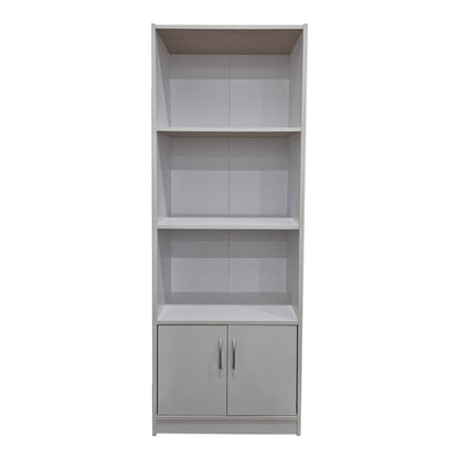 Βιβλιοθήκη Tekaro pakoworld σε λευκή απόχρωση 60x29x166εκ - Hippiehome.gr