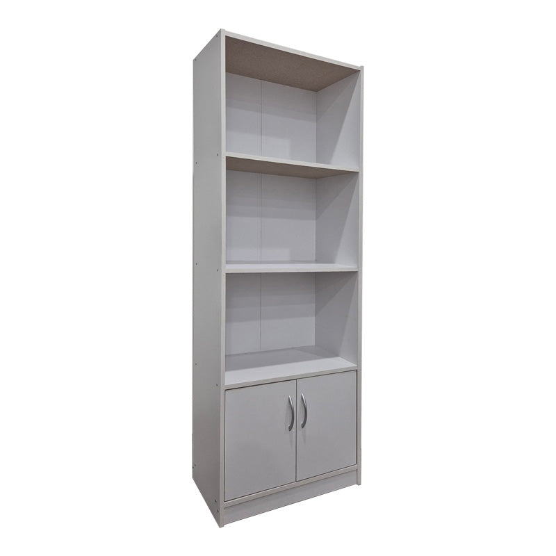 Βιβλιοθήκη Tekaro pakoworld σε λευκή απόχρωση 60x29x166εκ - Hippiehome.gr
