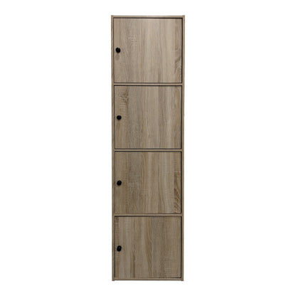 Ντουλάπι-στήλη Gabino pakoworld σε sonoma απόχρωση 40x39x158εκ - Hippiehome.gr