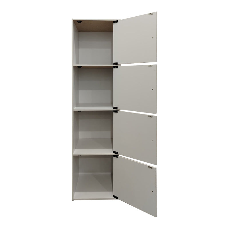 Ντουλάπι-στήλη Gabino pakoworld σε λευκή απόχρωση 40x39x158εκ - Hippiehome.gr