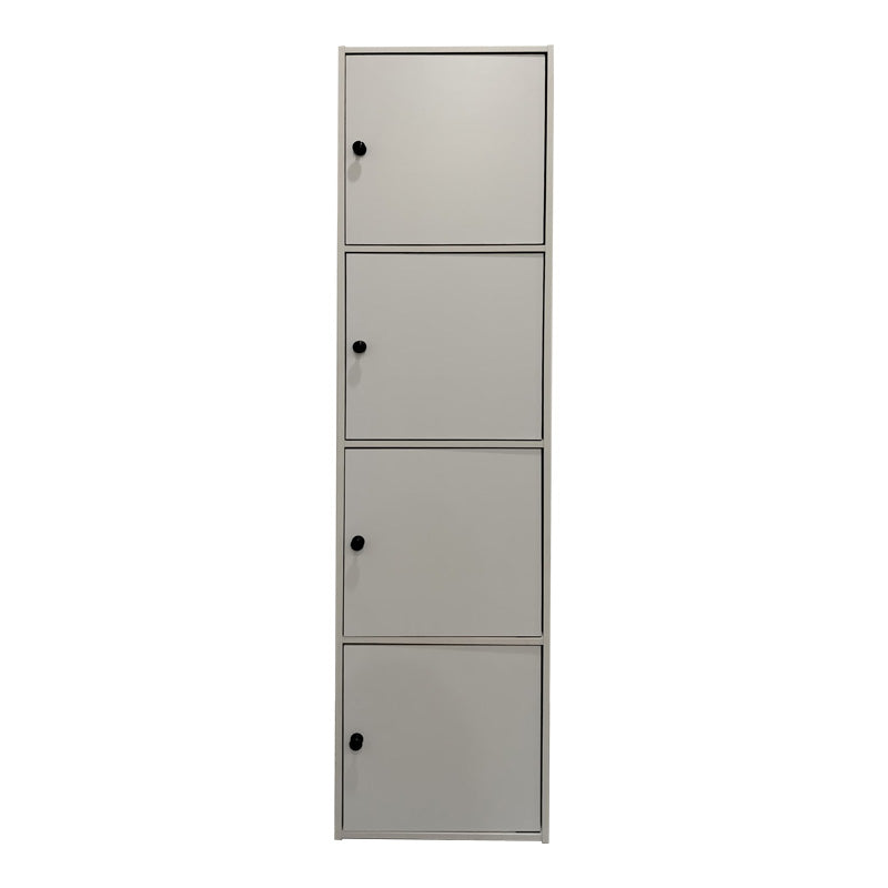 Ντουλάπι-στήλη Gabino pakoworld σε λευκή απόχρωση 40x39x158εκ - Hippiehome.gr