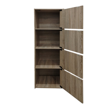 Ντουλάπι-στήλη Soline pakoworld σε sonoma απόχρωση 40x34.5x120εκ - Hippiehome.gr