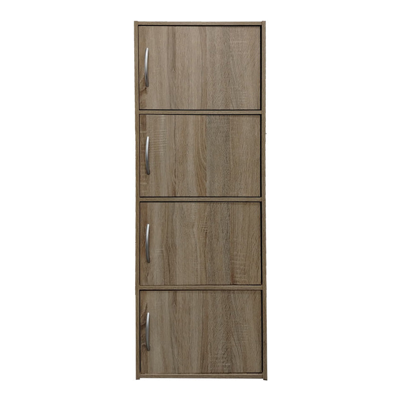 Ντουλάπι-στήλη Soline pakoworld σε sonoma απόχρωση 40x34.5x120εκ - Hippiehome.gr
