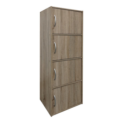 Ντουλάπι-στήλη Soline pakoworld σε sonoma απόχρωση 40x34.5x120εκ - Hippiehome.gr