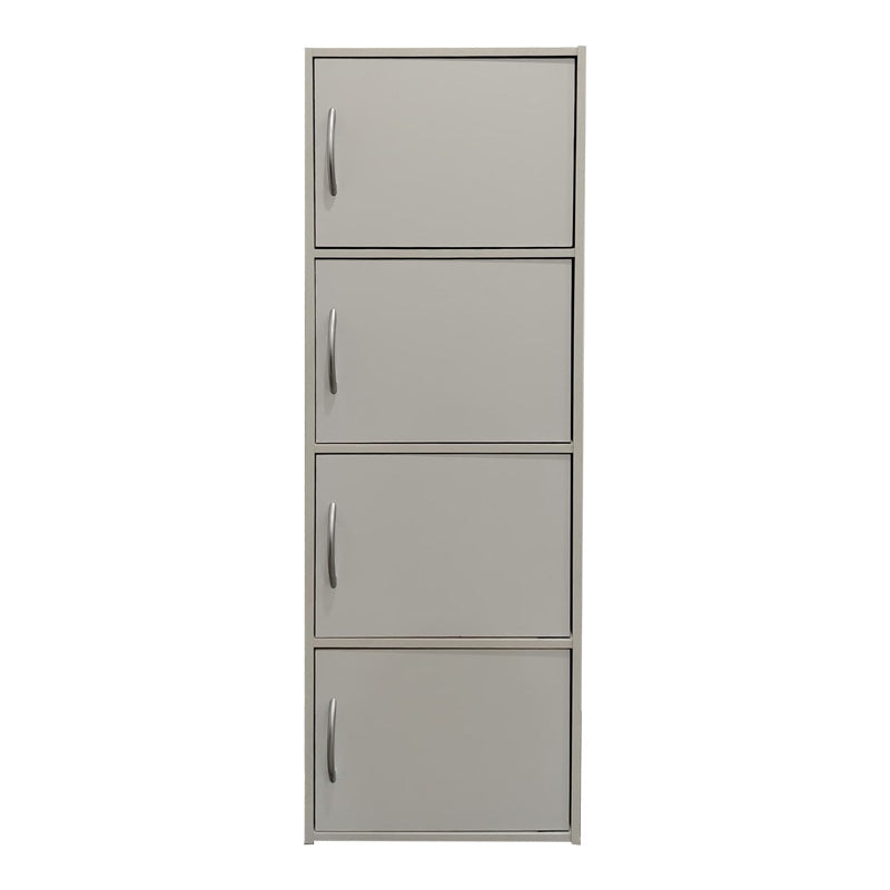 Ντουλάπι-στήλη Soline I pakoworld σε λευκή απόχρωση 40x34.5x120εκ - Hippiehome.gr