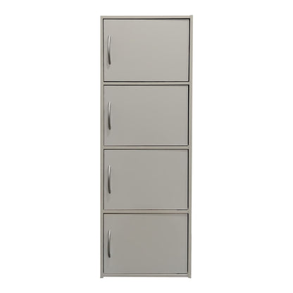 Ντουλάπι-στήλη Soline I pakoworld σε λευκή απόχρωση 40x34.5x120εκ - Hippiehome.gr
